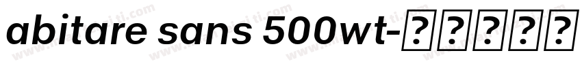 abitare sans 500wt字体转换